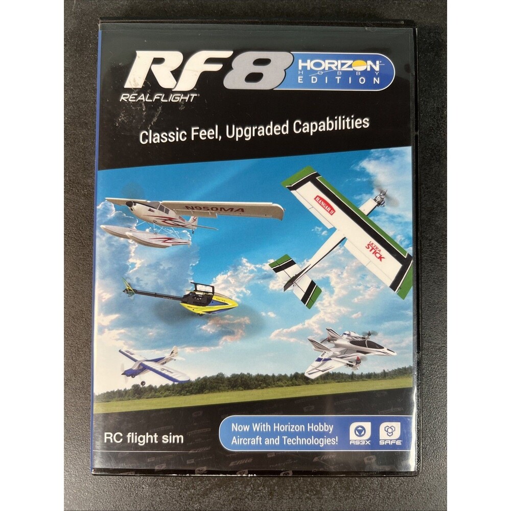 RealFlight RF8 Horizon Edition RC Flight Simulator PC DVD Disc + Install Guide